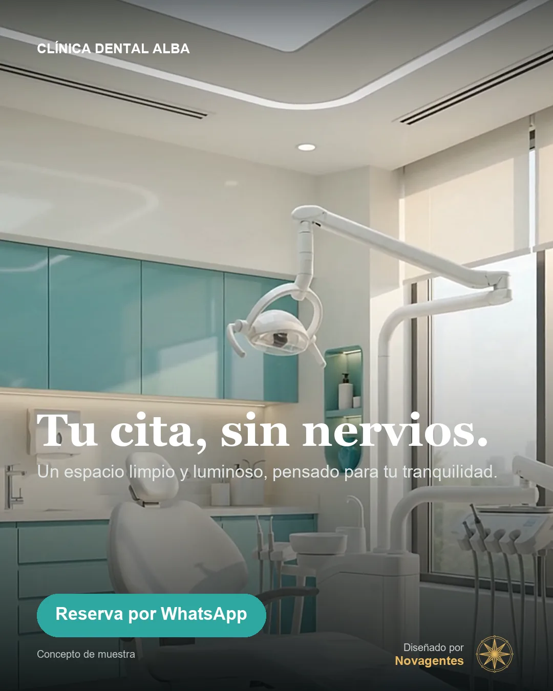 Anuncio de muestra: Tu cita, sin nervios